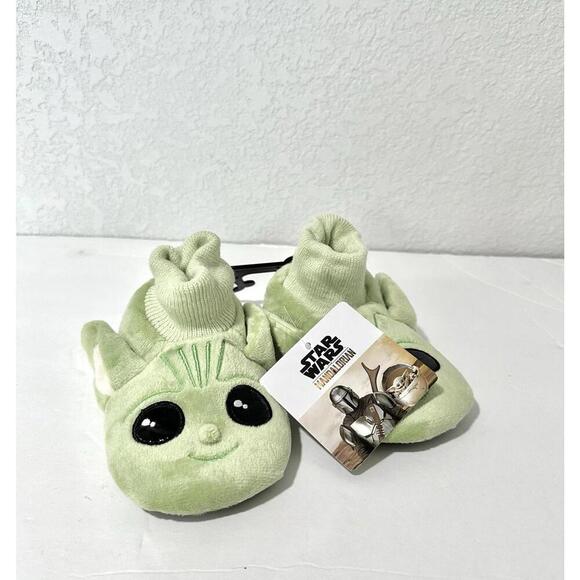 Disney Star Wars Baby Grogu/Yoda Green Slippers Size M 7-8 The Mandalorian New - Picture 7 of 7